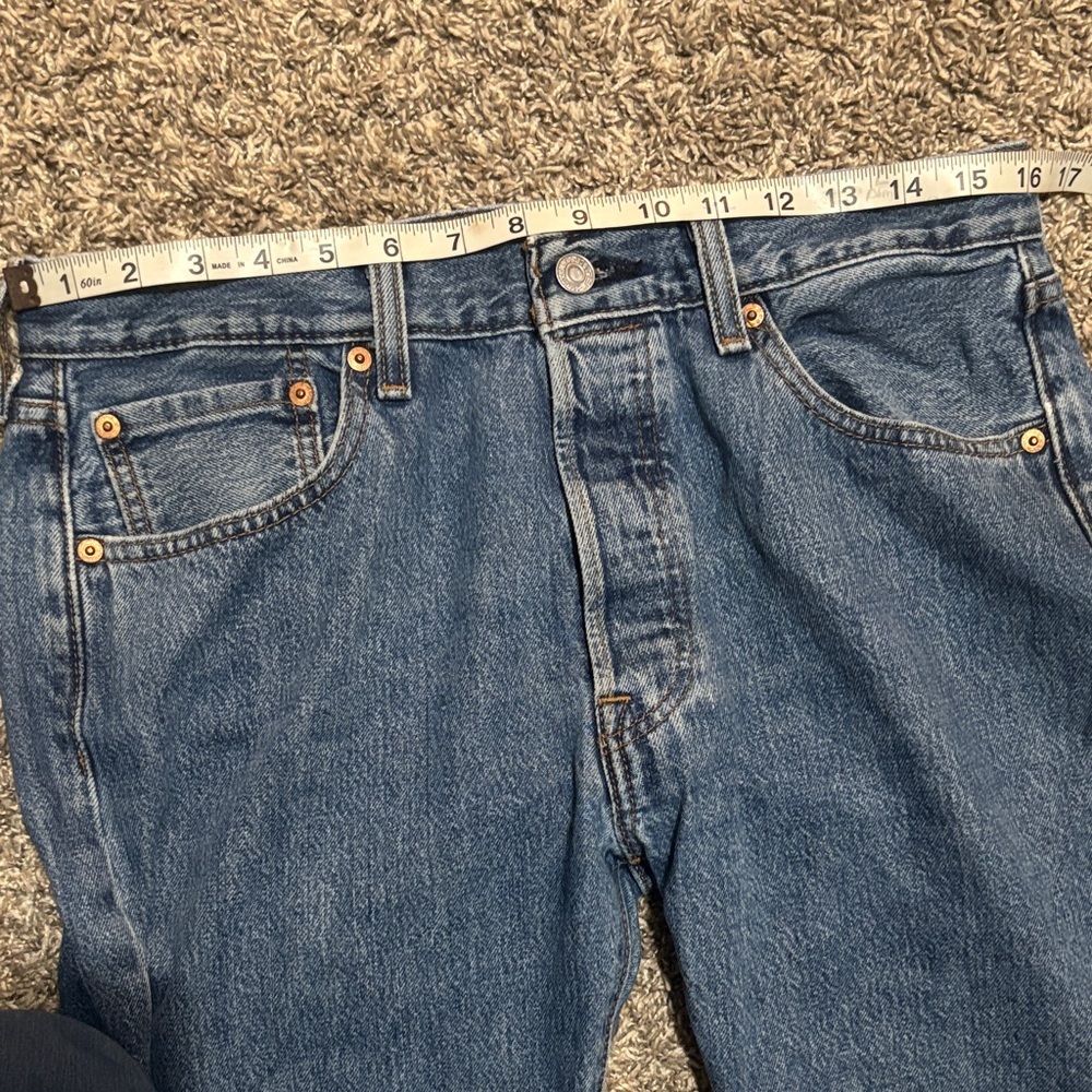 Levi's Men's Straight Blue Jeans - Picture 5 of 12